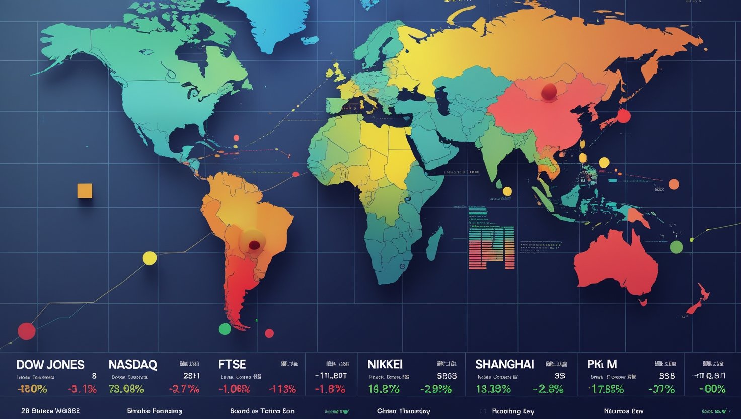 Global Market & world indices heatmap